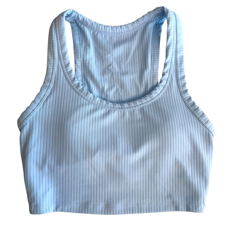 All in Motion light blue ribbed sports bra size XS NWOT